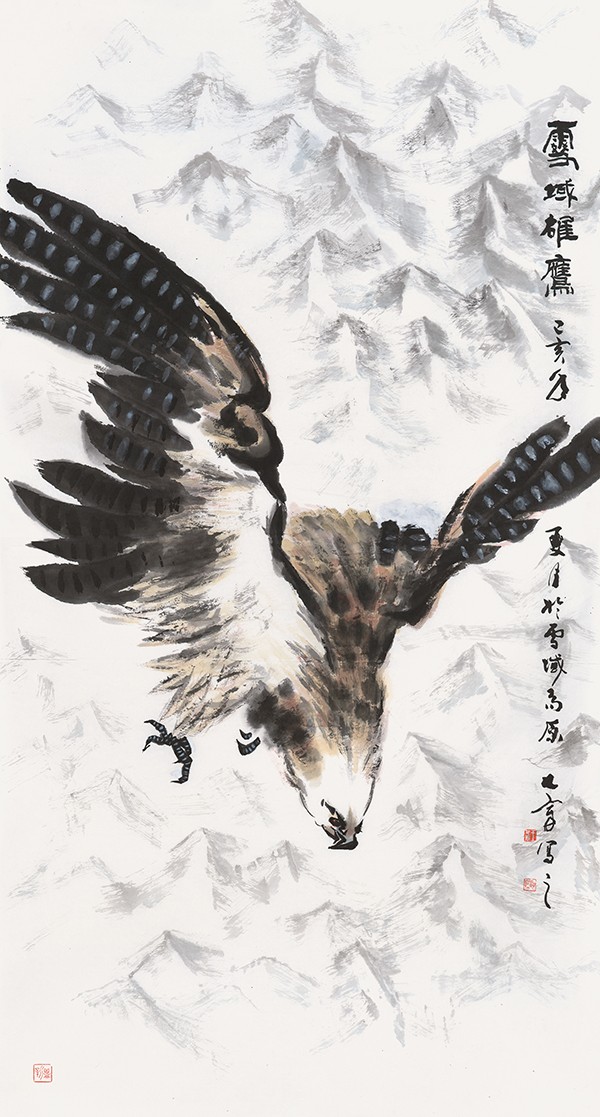 2《雪域雄鹰》，180cmX96cm.jpg