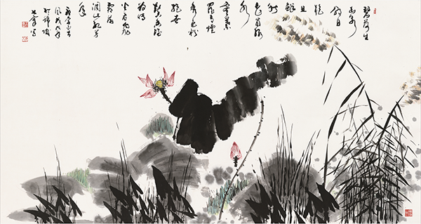 7《碧荷生幽泉》，181cmx96cm.png